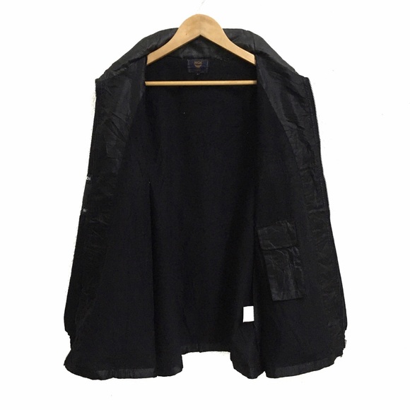 RARE! Vintage Mode Creation Munchen(MCM) Big Logo Embroidered Zipper Windbreaker - Picture 3 of 5